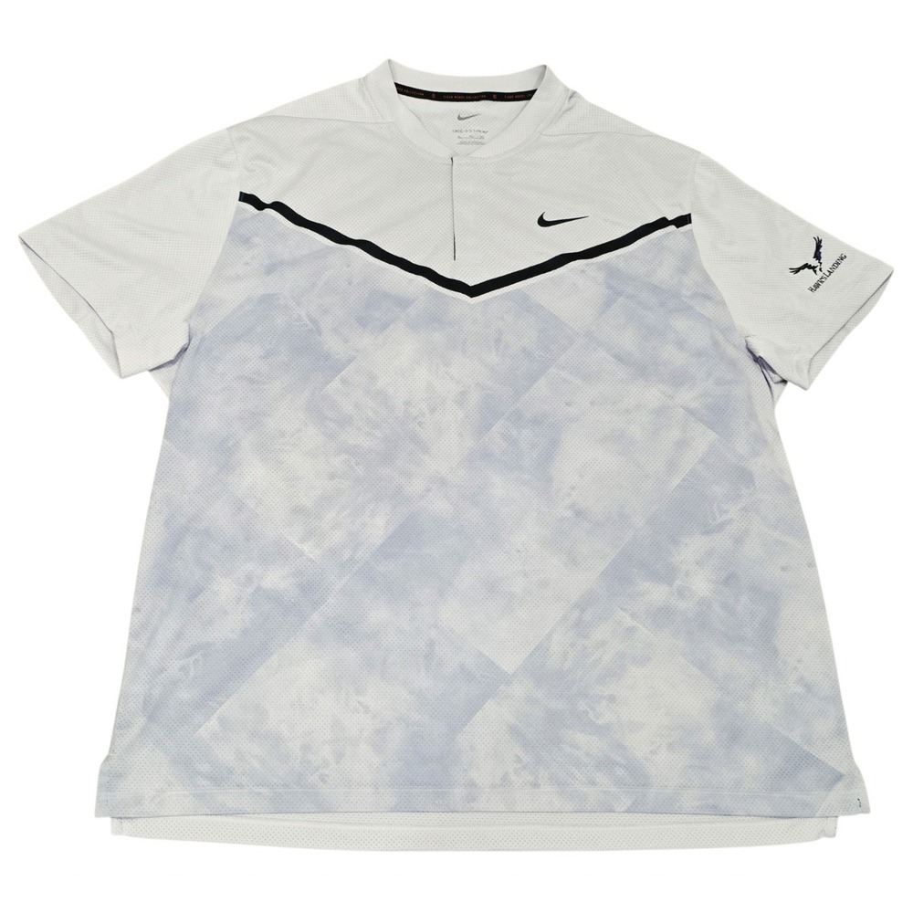 Nike Tiger Woods Collection Golf Shirt Men's XL Dri-FIT ADV Hawks Landing TW